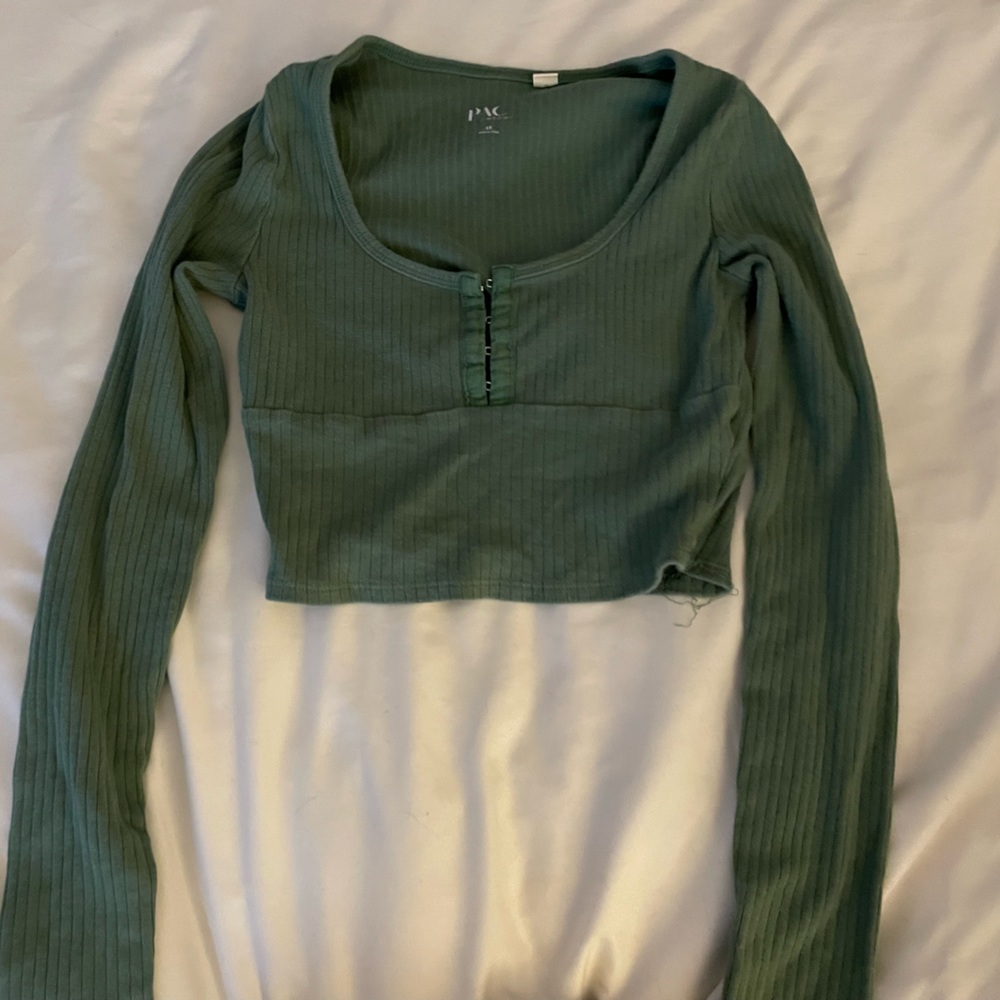 Green pacsun long sleeve shirt